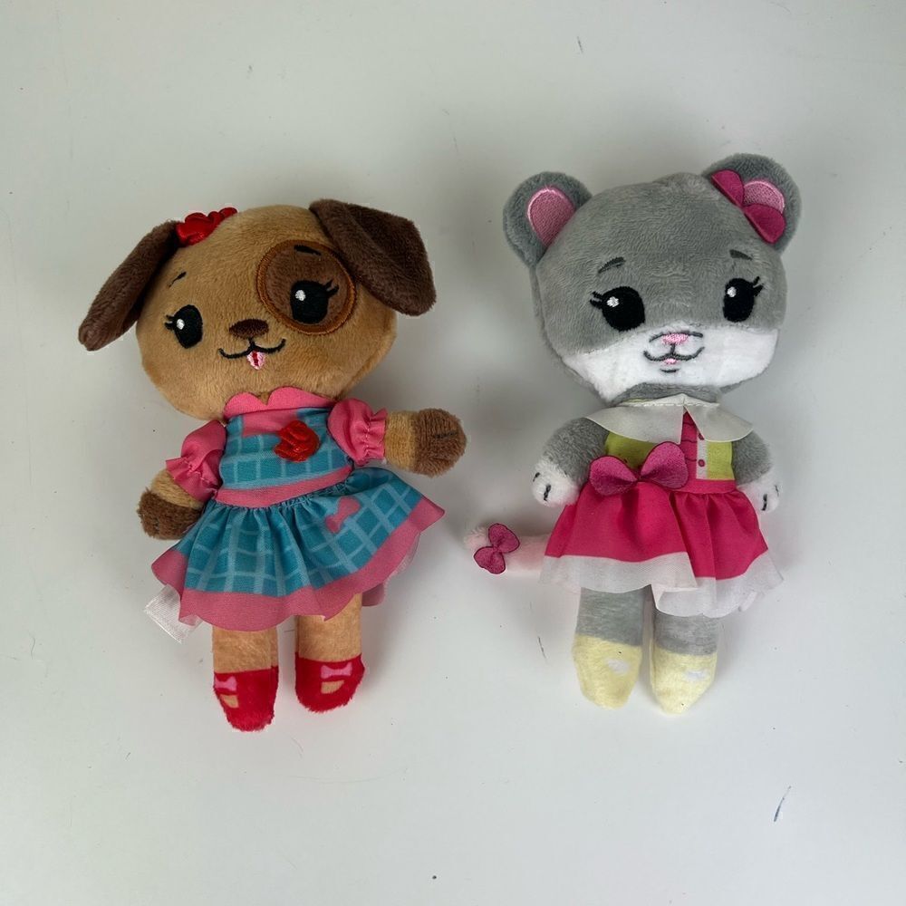Tiny Tukkins Bunny Cat Plush Preschool Playhouse Play Set